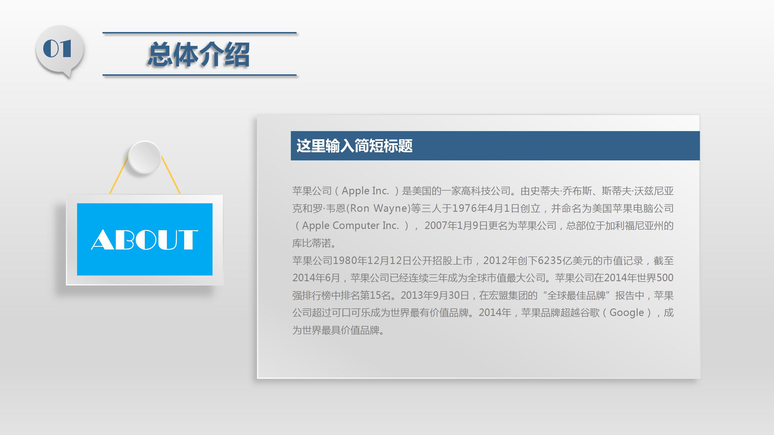 微立体风格总结汇报ppt模板