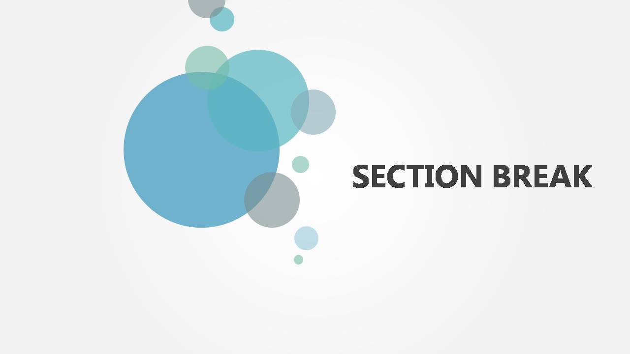 时尚简约大气蓝色泡泡ppt模板