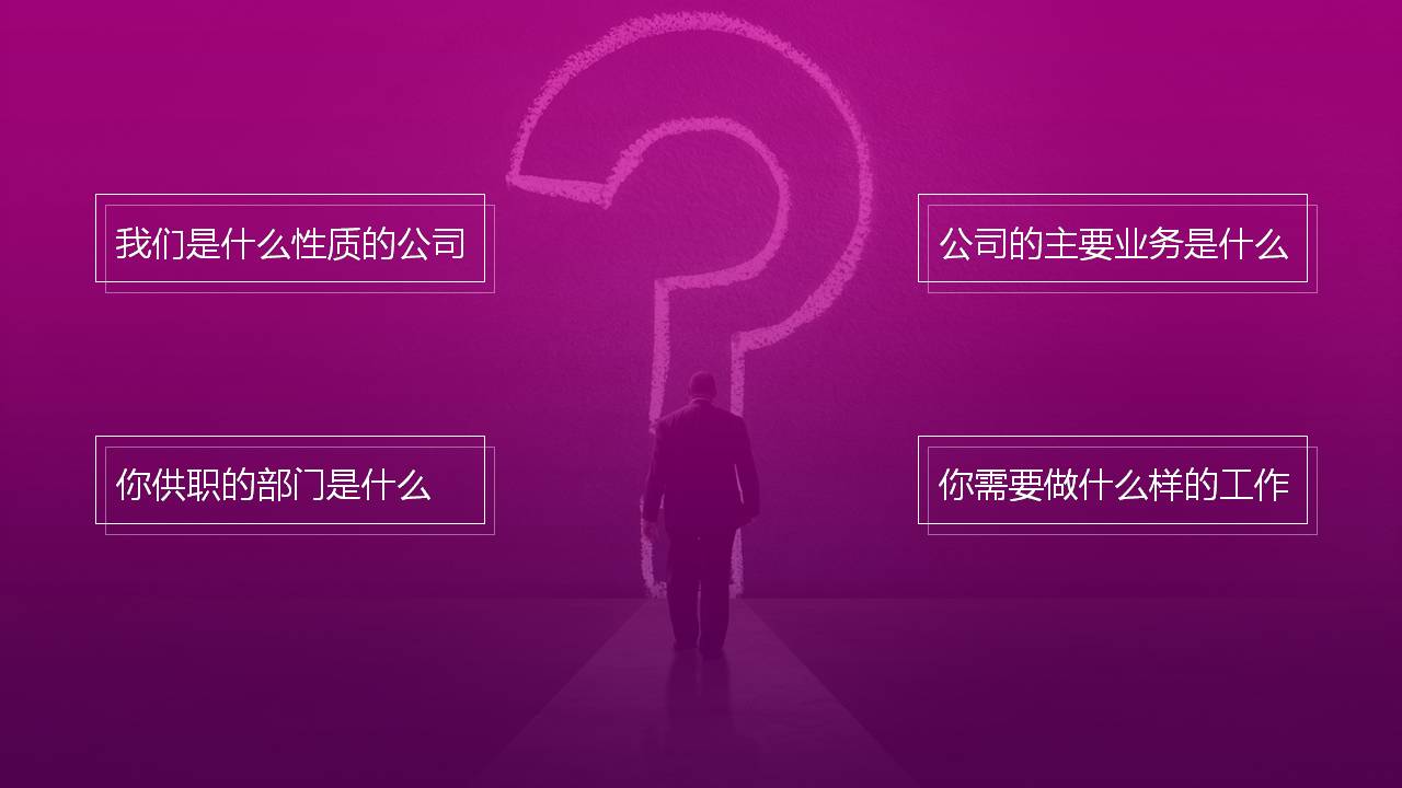 时尚简约大气新员工入职座谈会ppt模板