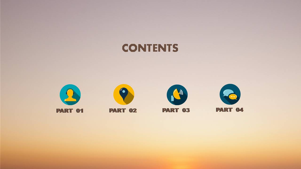 时尚简约大气海边码头风景ppt模板