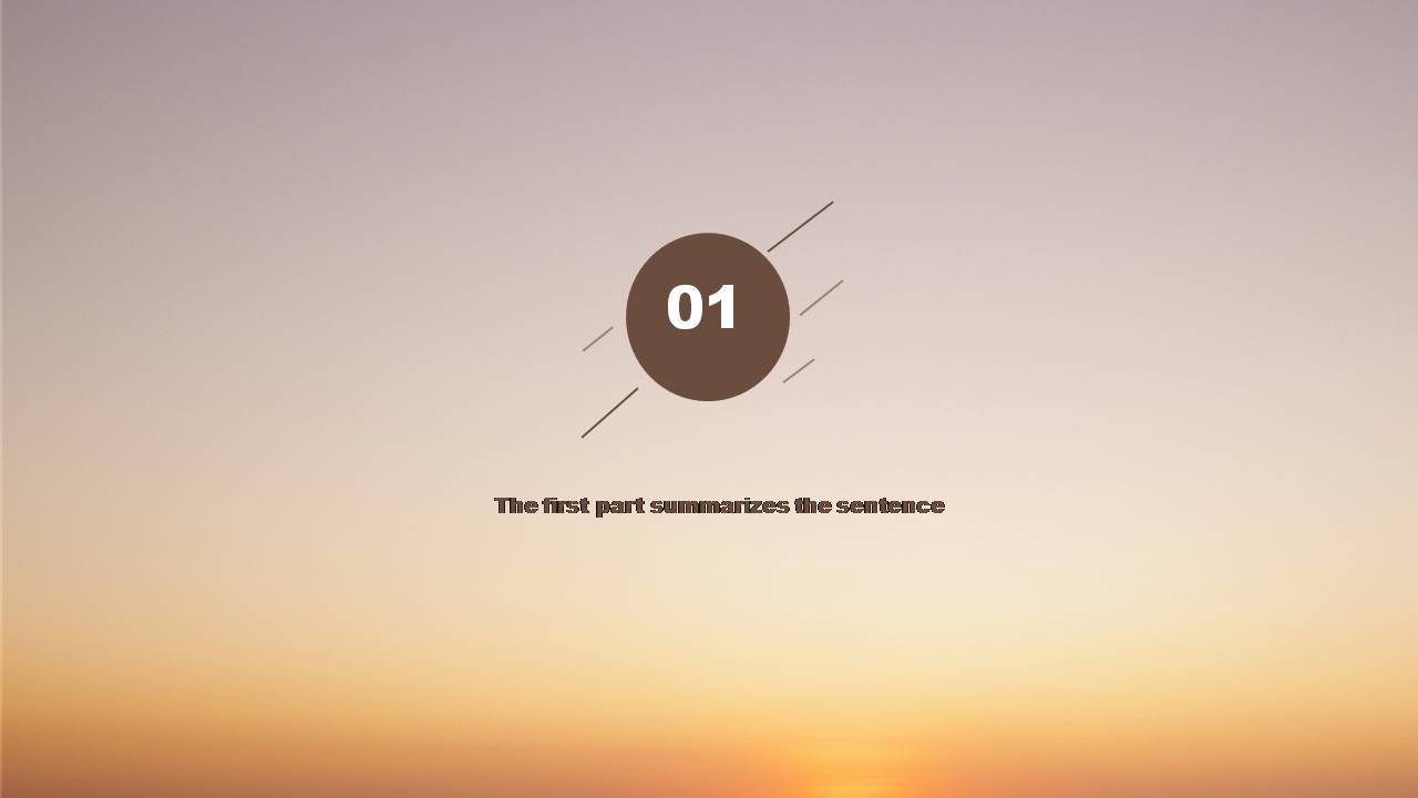 时尚简约大气海边码头风景ppt模板