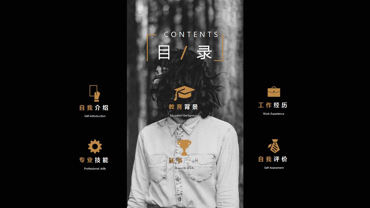 大气完整版个人介绍ppt模板