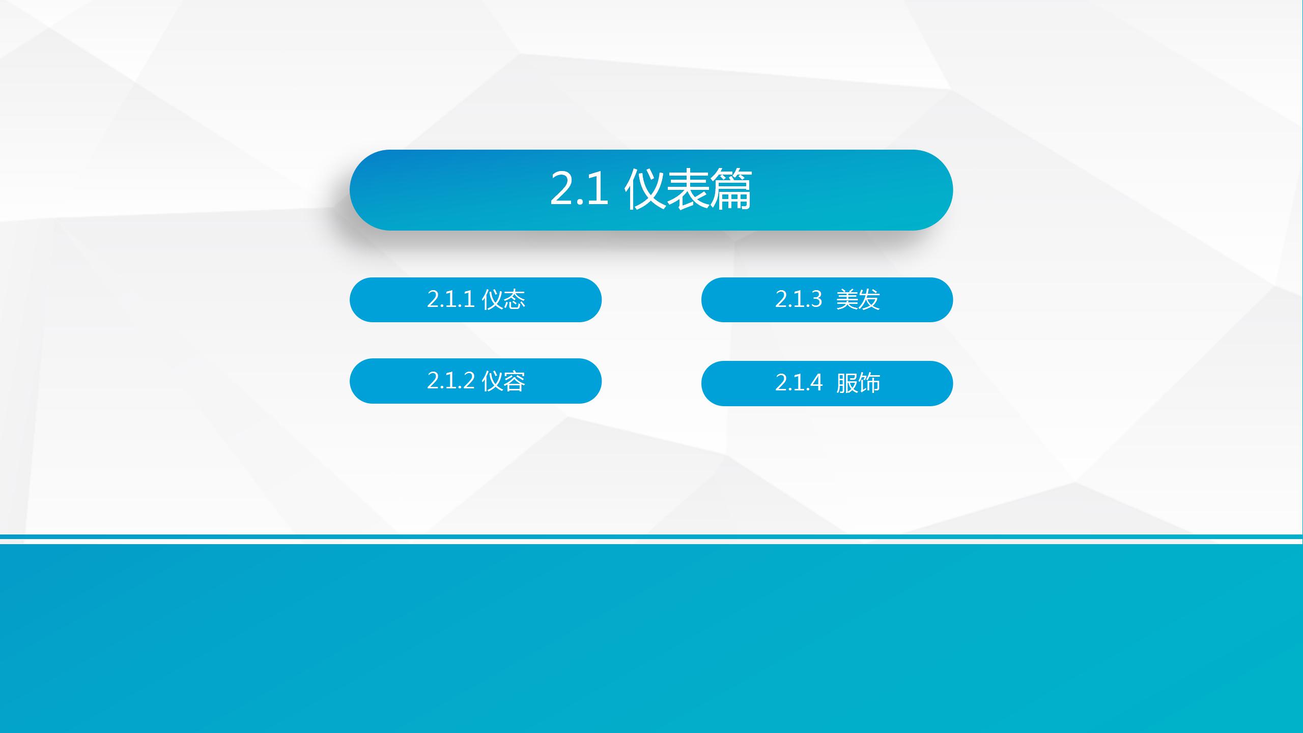 精美全面商务礼仪培训ppt模板