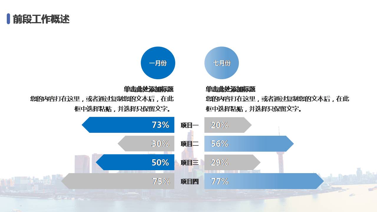 上海城市背景企业介绍ppt模板