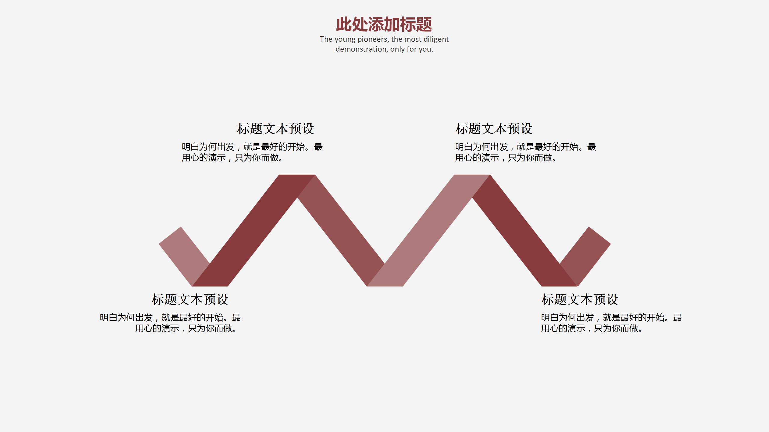 红色极简风商务述职报告ppt模板