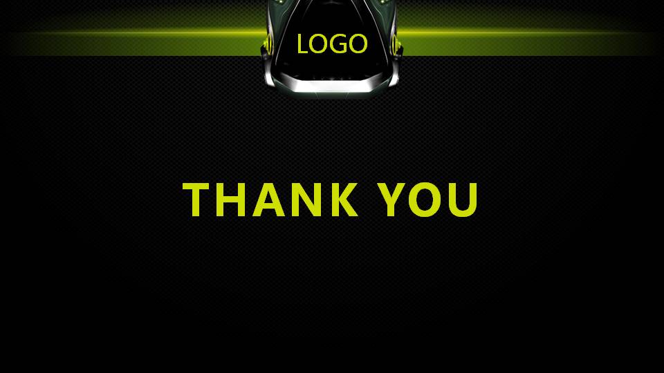 时尚简约大气绿色科技感的机器人ppt模板