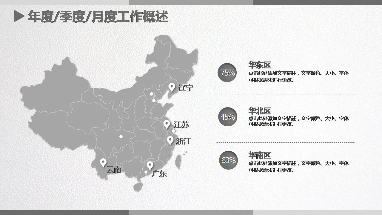 时尚简约大气简约大气灰色工作汇报ppt模板
