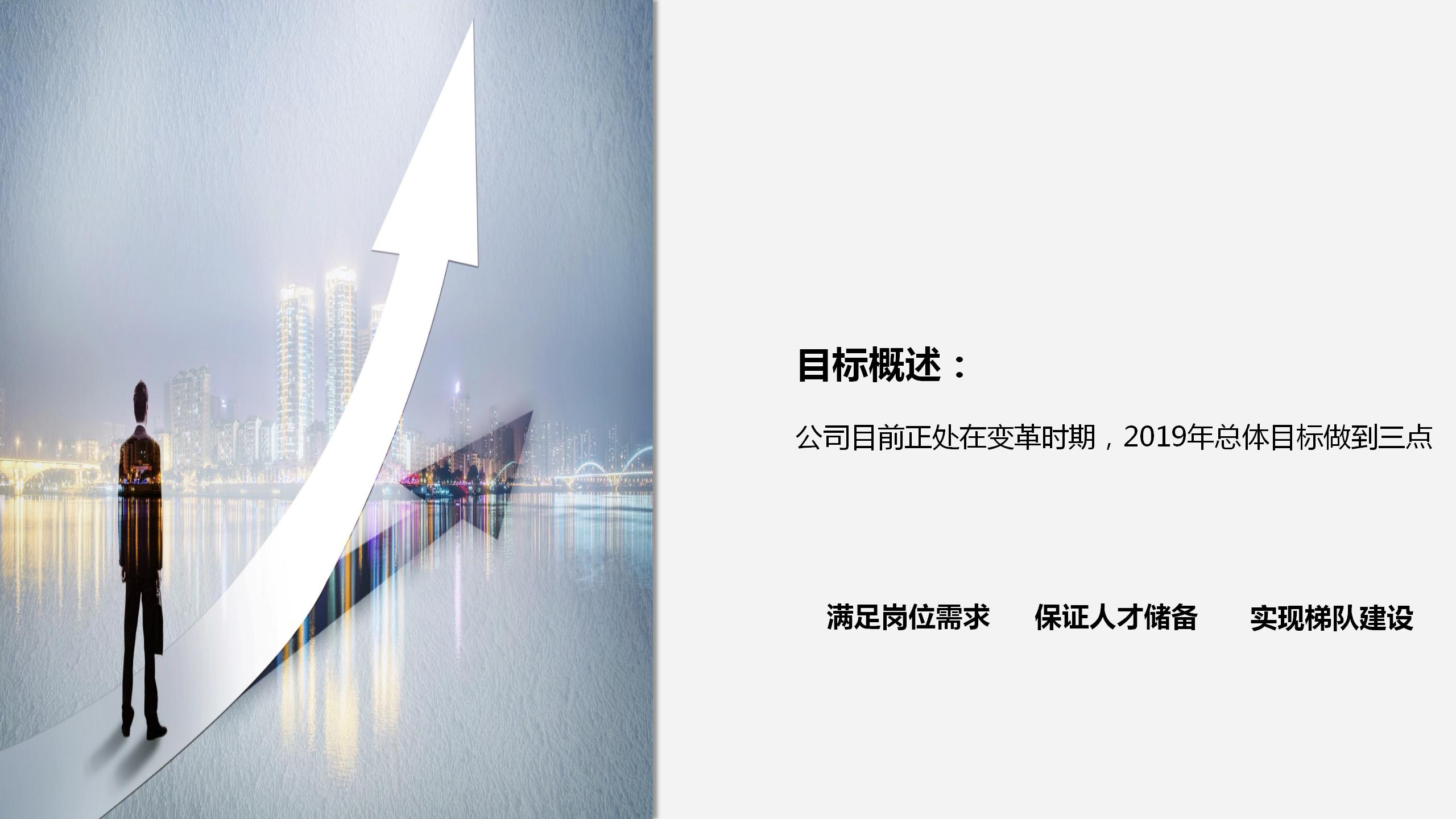 星空背景企业人事工作总结ppt模板