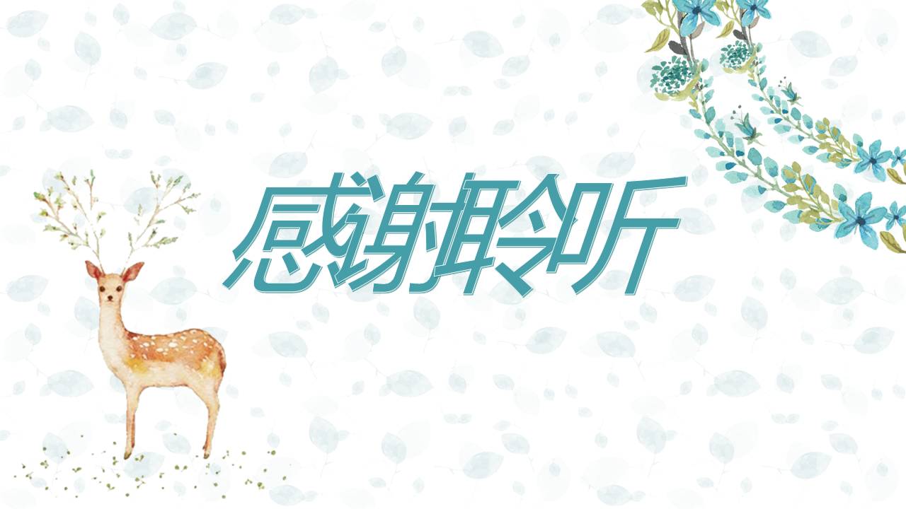 幼儿园花鸟ppt模板