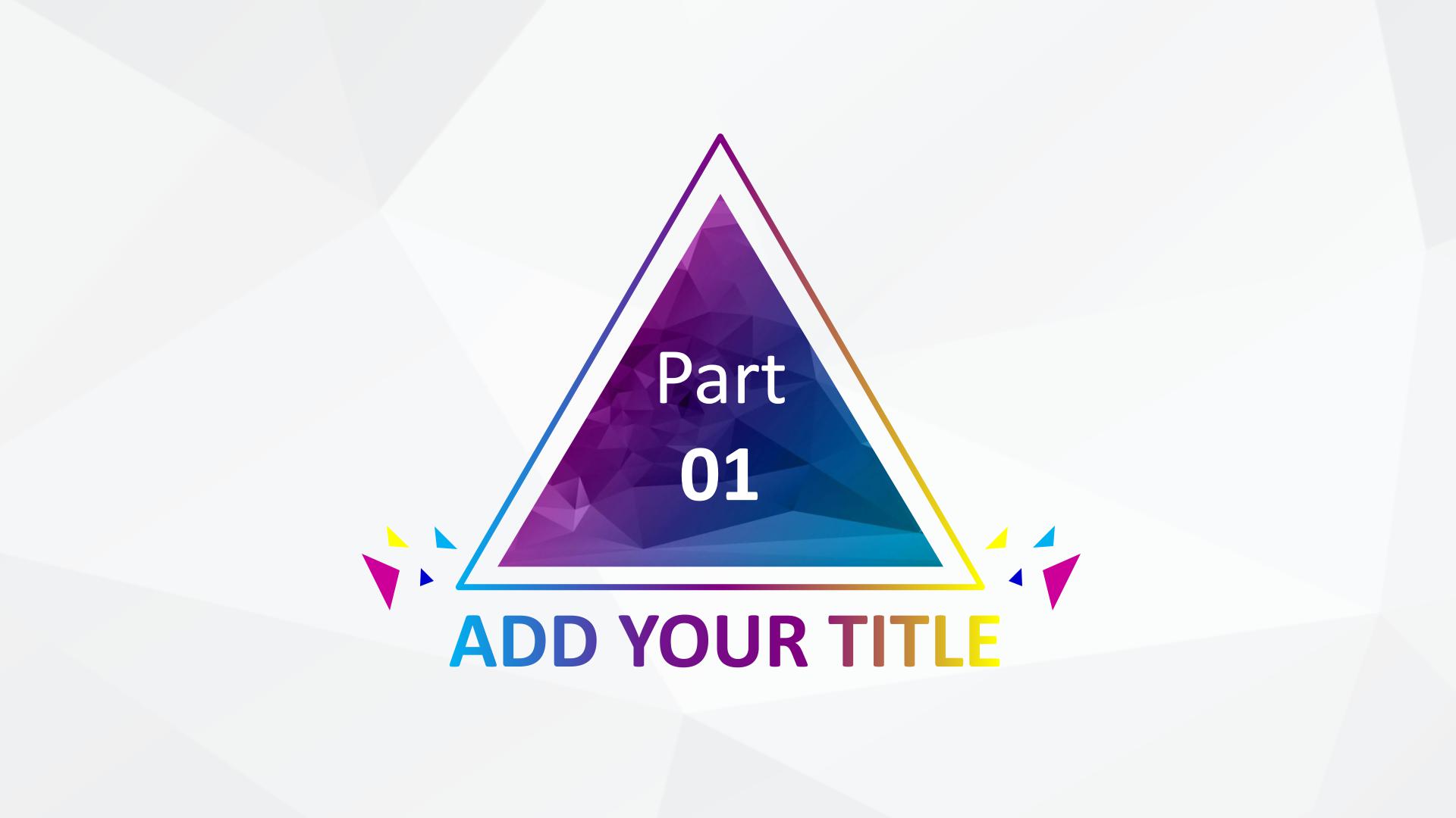 紫色几何图形月工作总结ppt模板