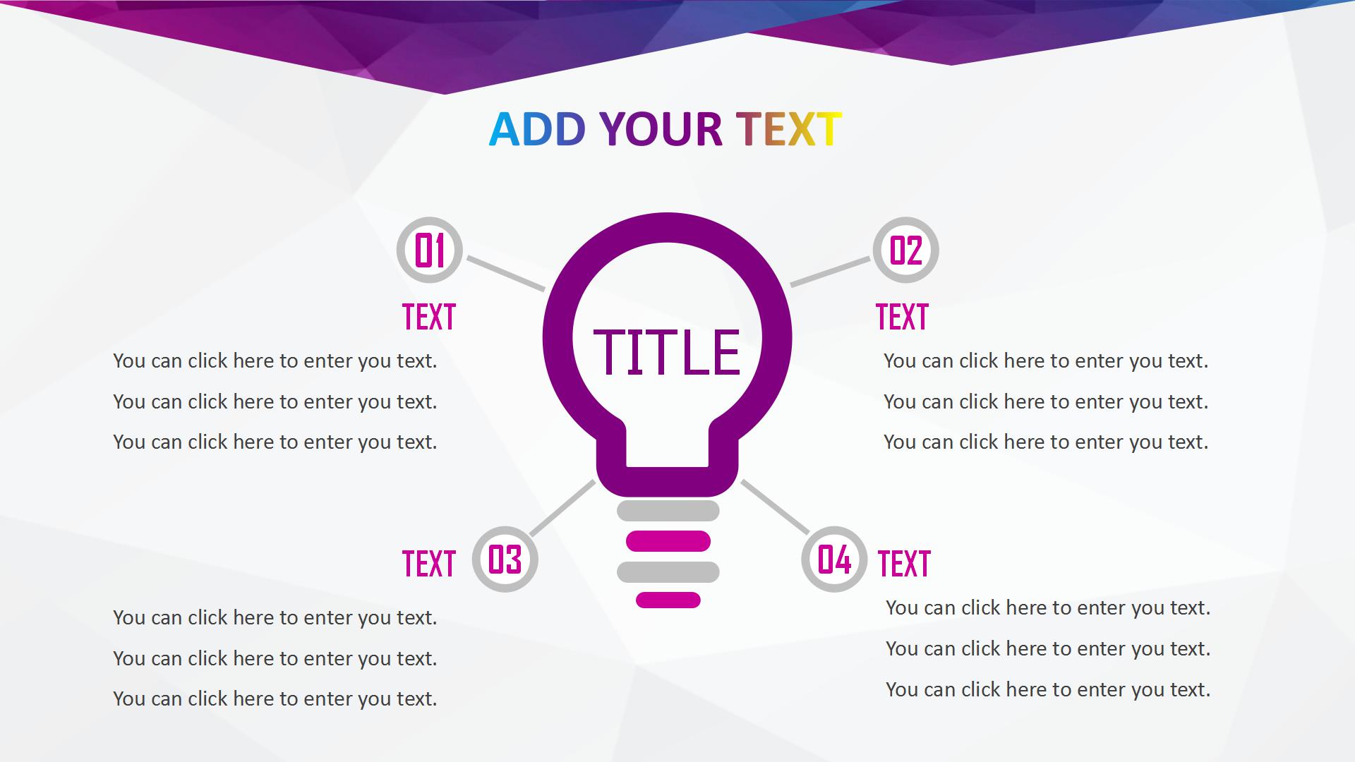 紫色几何图形月工作总结ppt模板