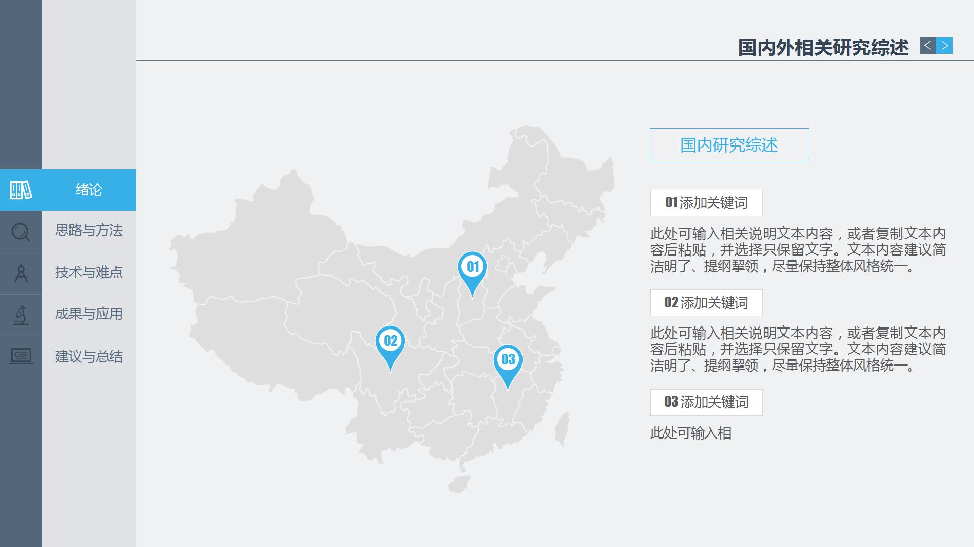 稳重网页式毕业答辩ppt模板