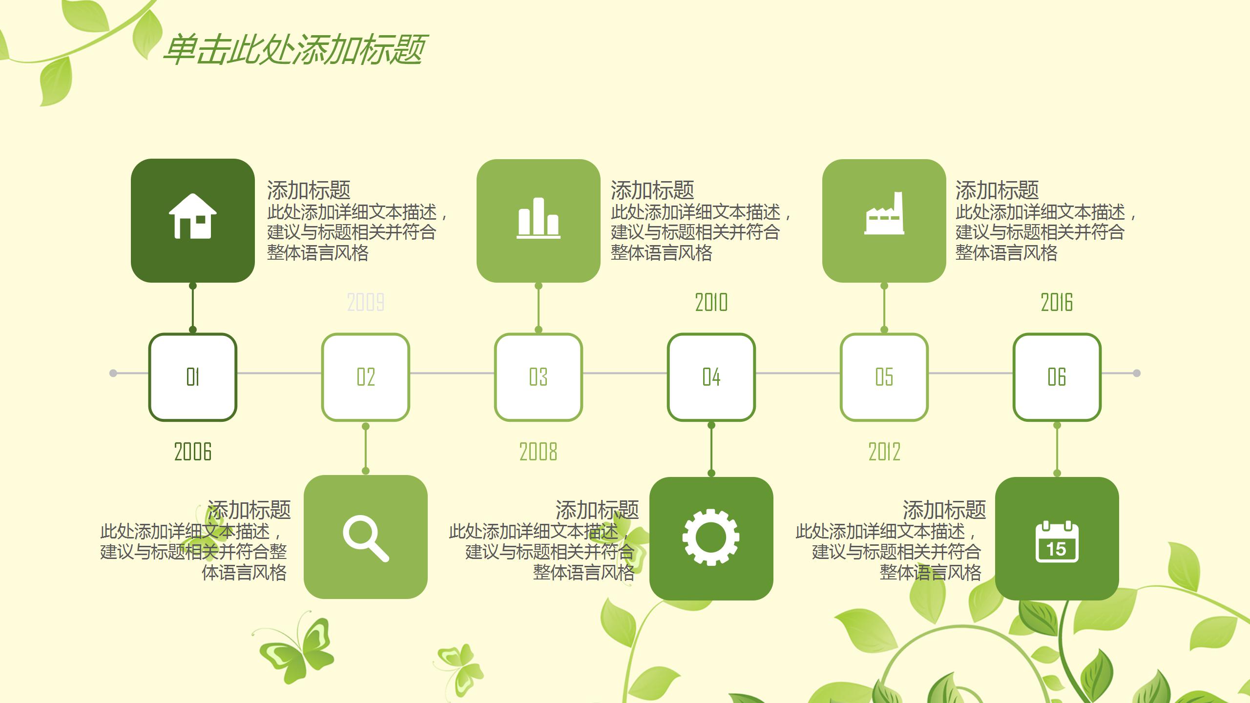 绿色植物小清新工作报告月度总结ppt模板