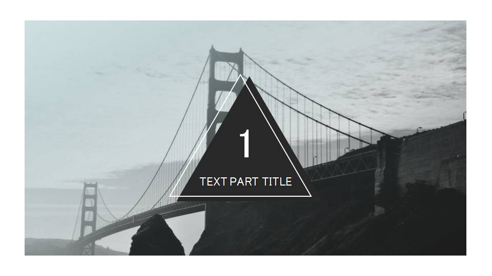 黑白色拼接设计展示方案ppt模板