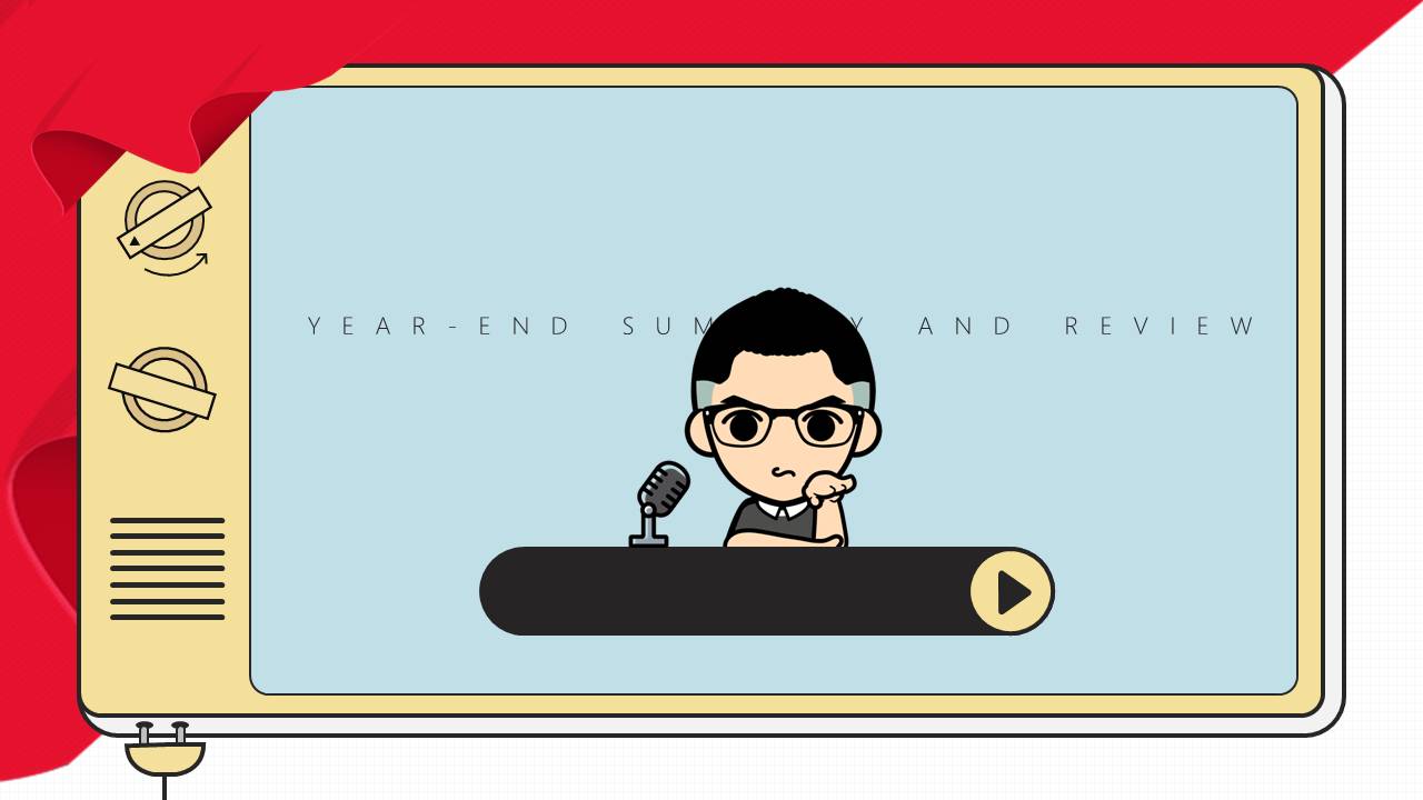 展示设计个人总结ppt模板-聚给网