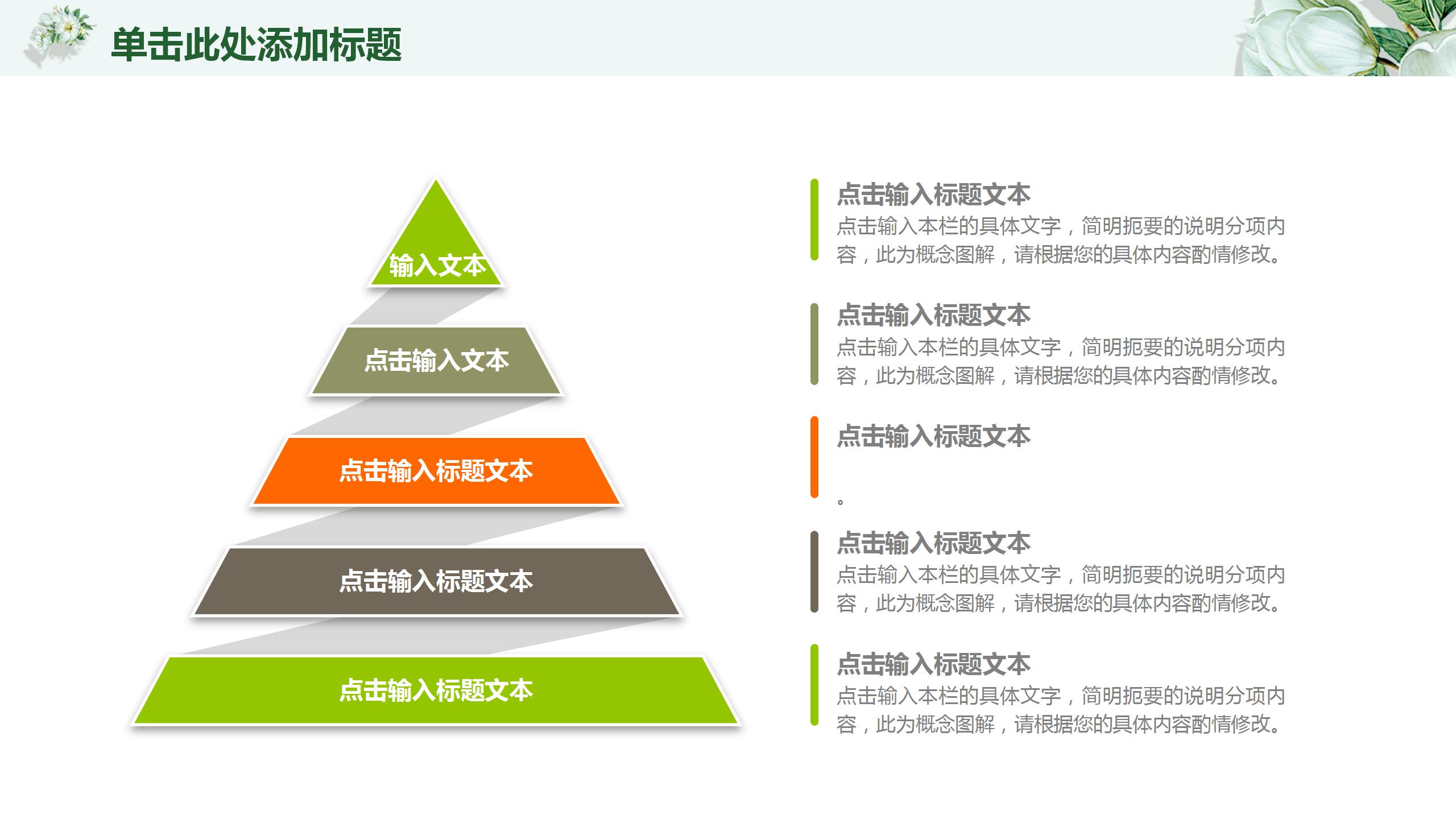 小清新工作总结报告通用ppt模板