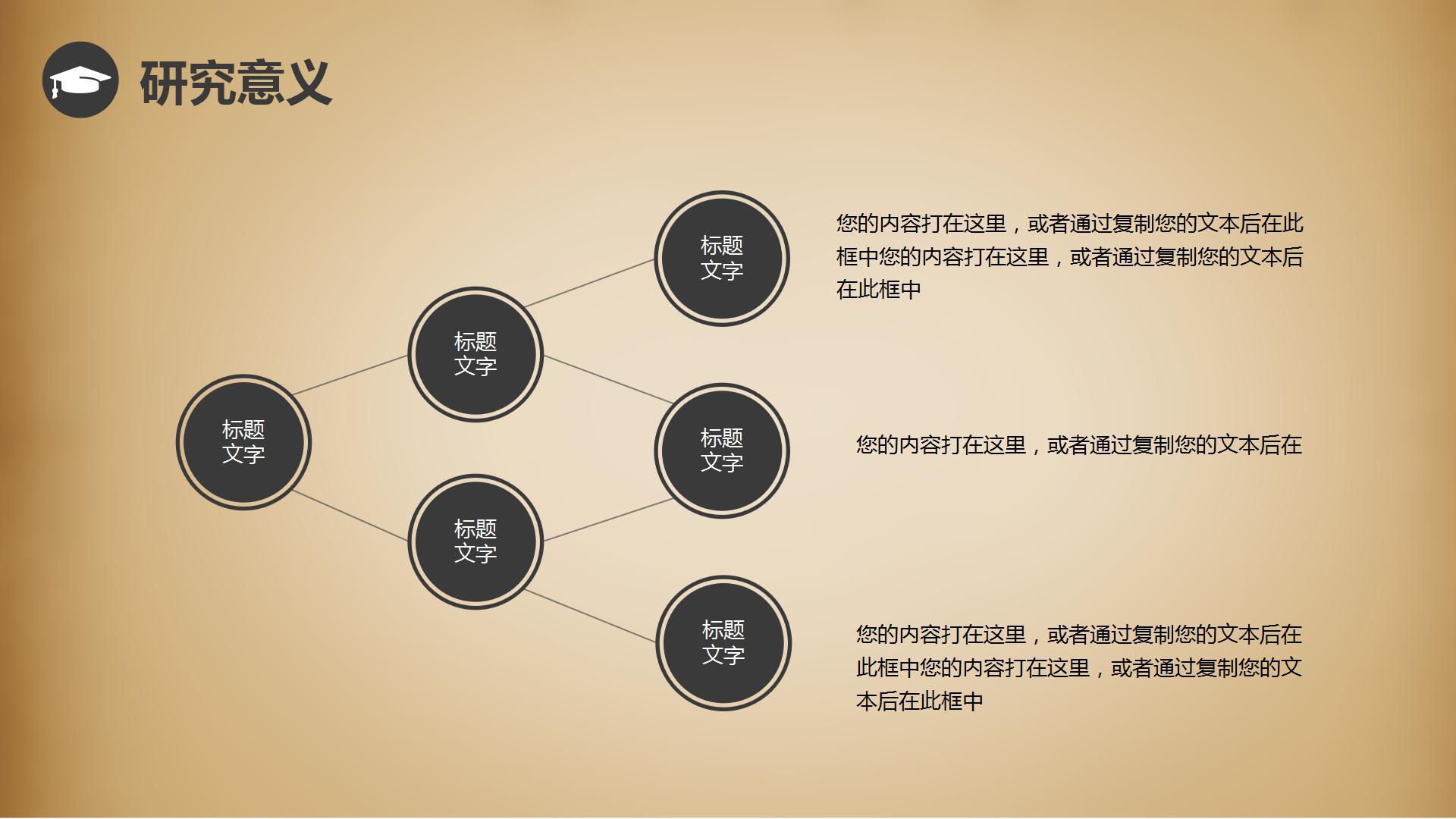 稳重复古论文答辩ppt模板