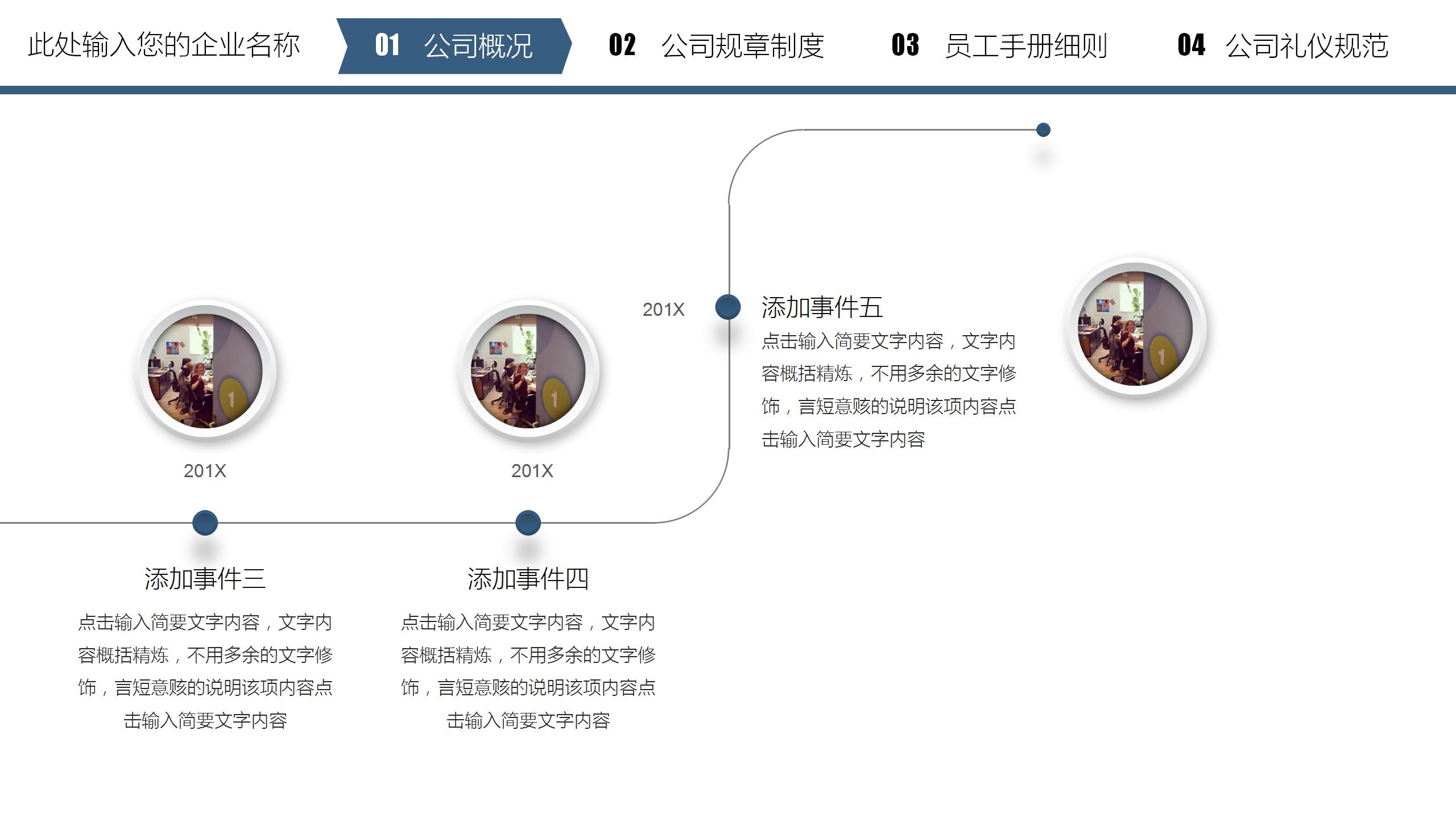商务风企业内训新员工培训ppt模板