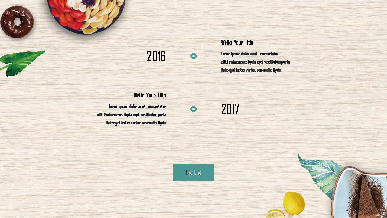 茶点美食ppt模板