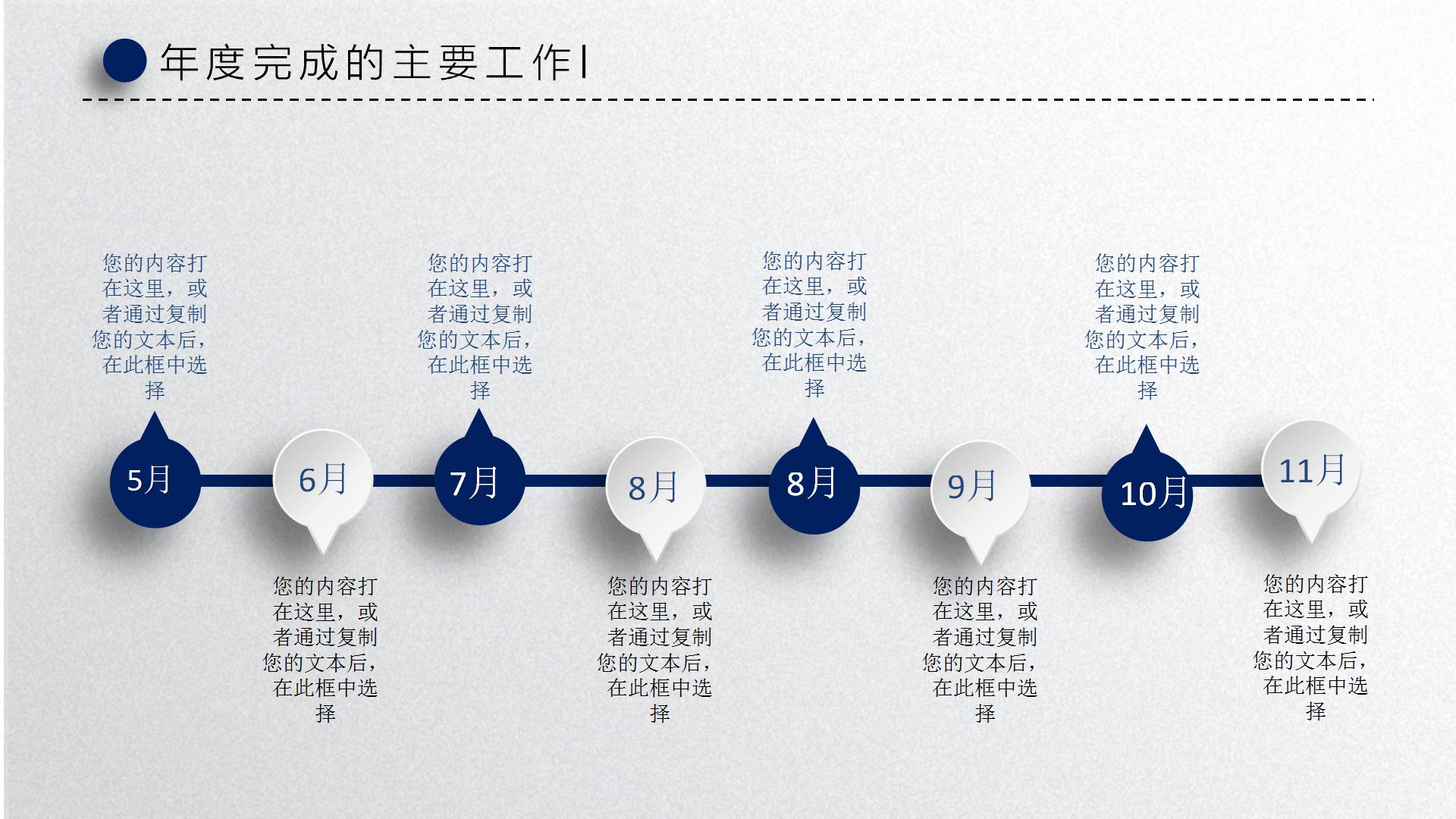 小圆点时尚年度汇报总结ppt模板