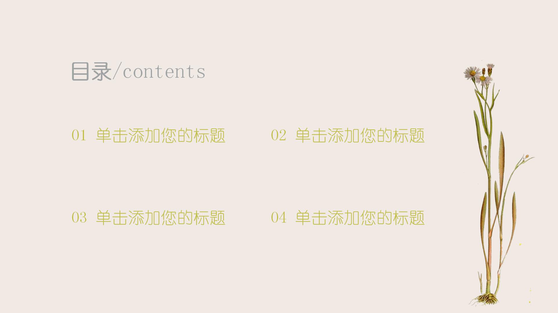 小清新文艺风教师说课ppt课件模板