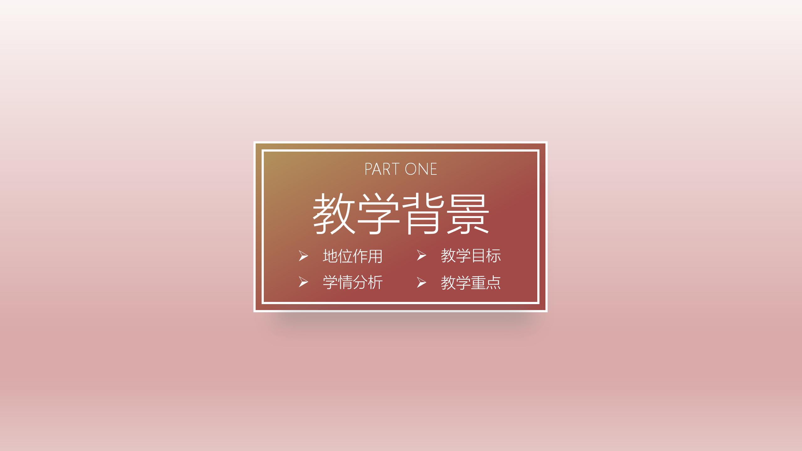 2020简洁教师说课公开课通用ppt模板