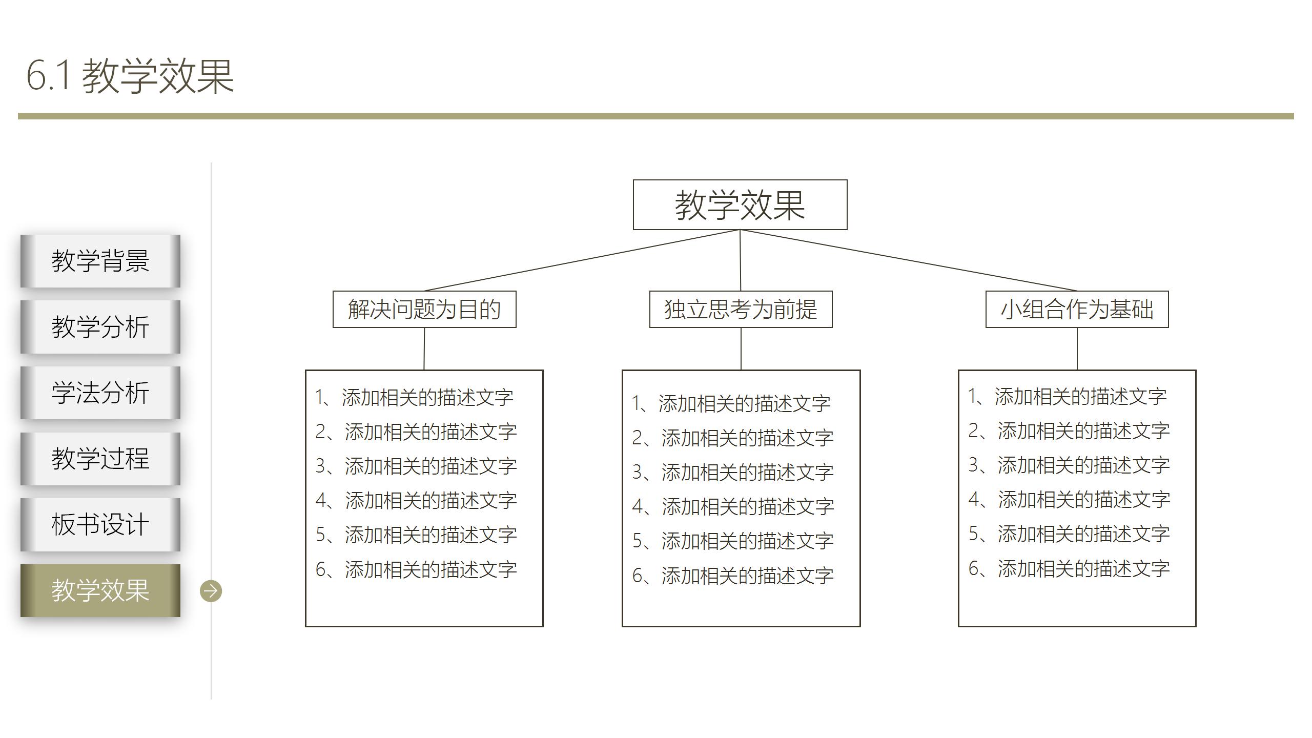 教育机构教育说课公开课ppt模板