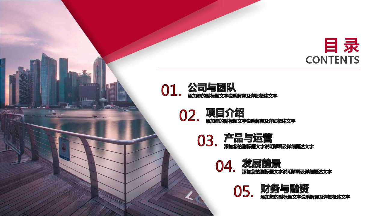 项目推广公司介绍ppt模板