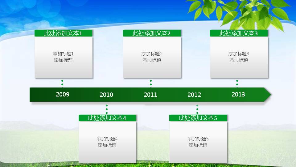 绿色的环保ppt模板