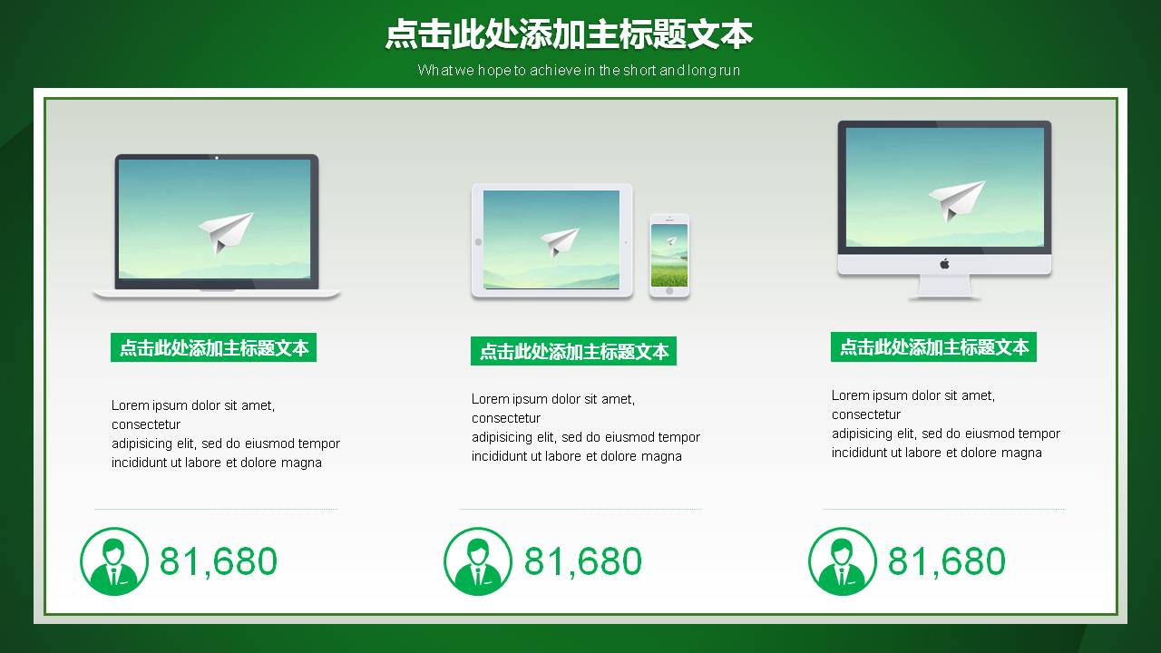 绿色环保出行ppt模板