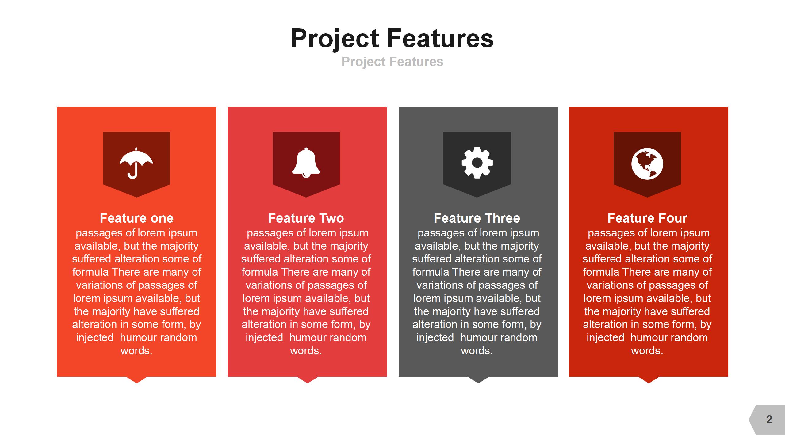 红色背景简约精美商务ppt模板下载