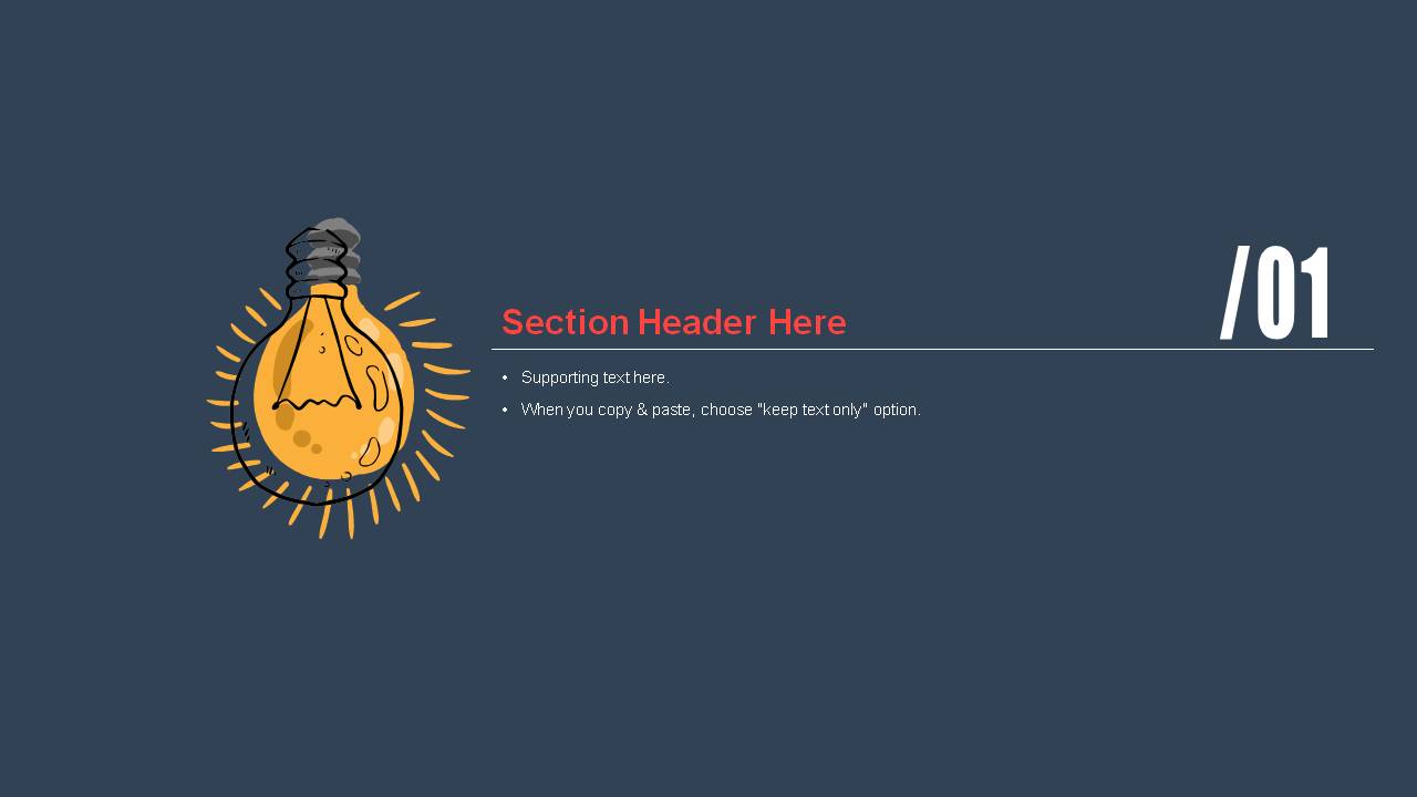 灯光灯泡创意通用ppt模板