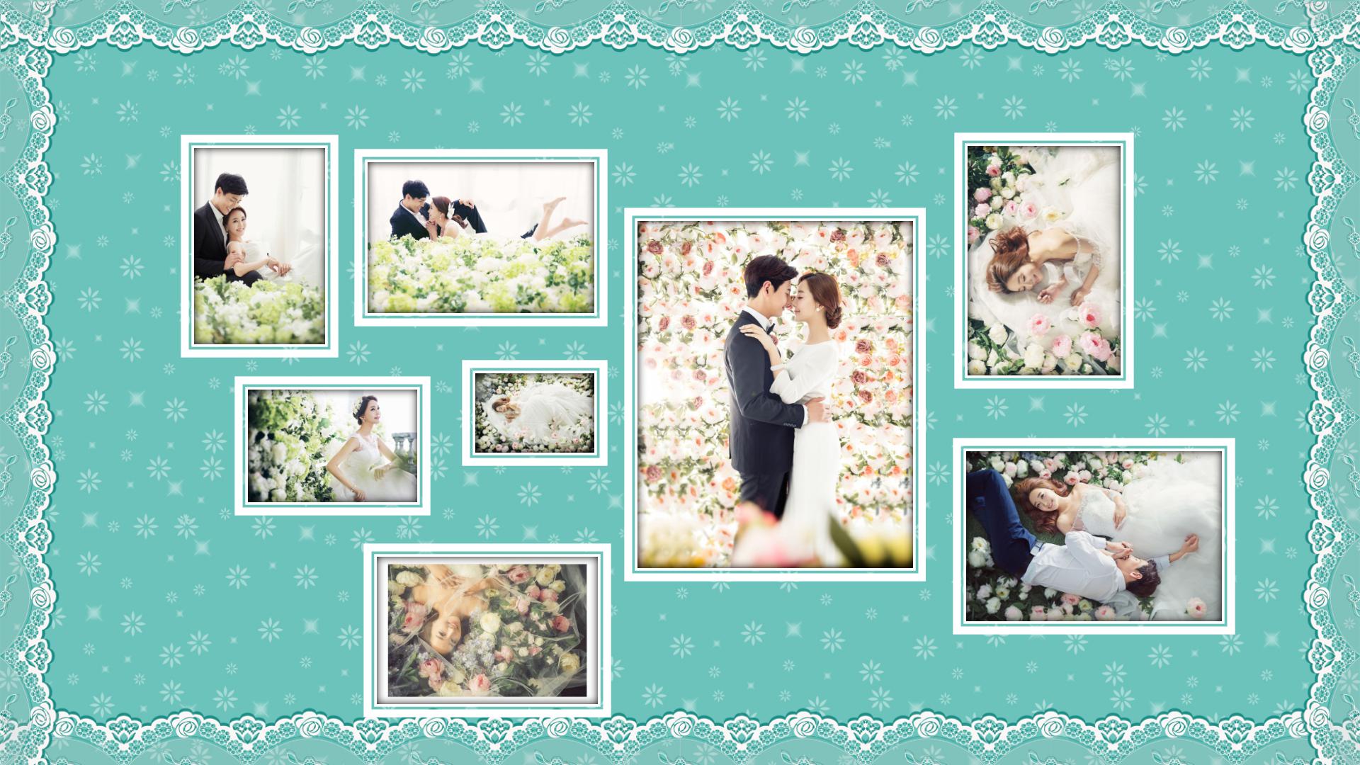 欧式浪漫清新结婚恋爱婚礼PPT模板