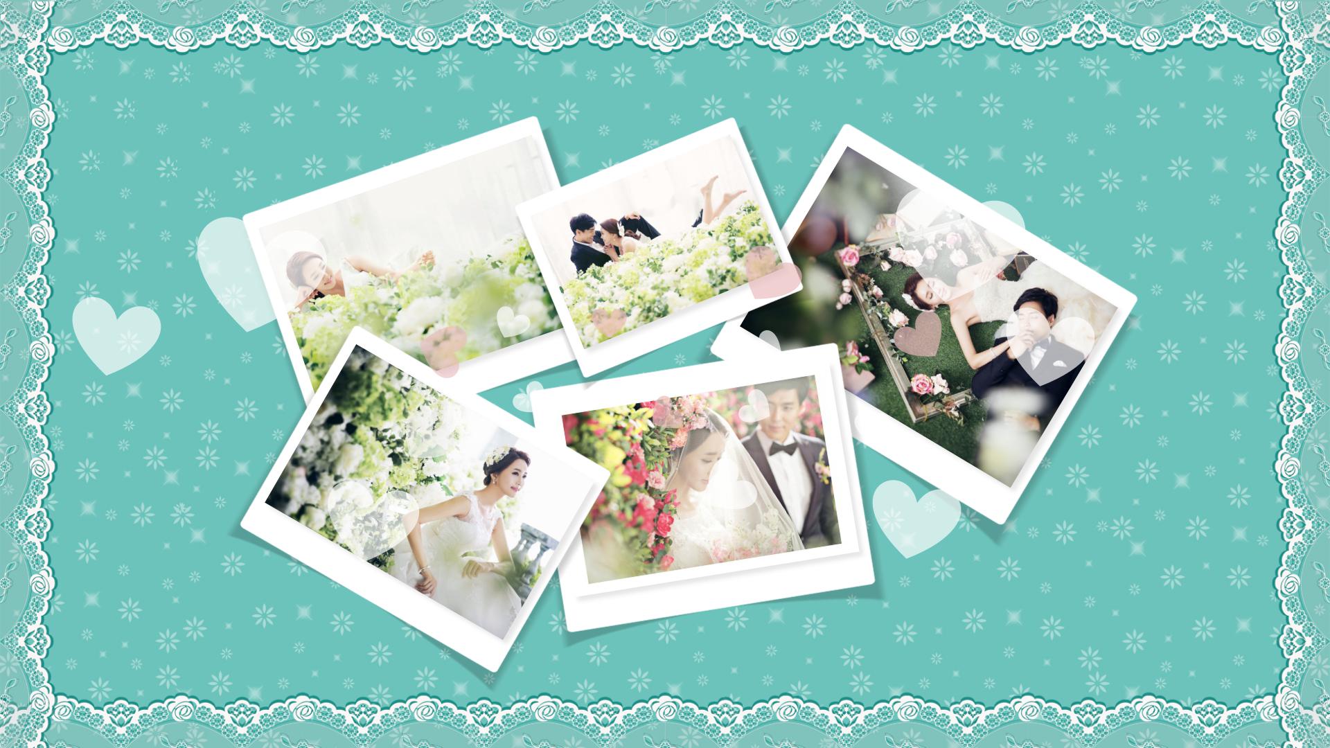 欧式浪漫清新结婚恋爱婚礼PPT模板