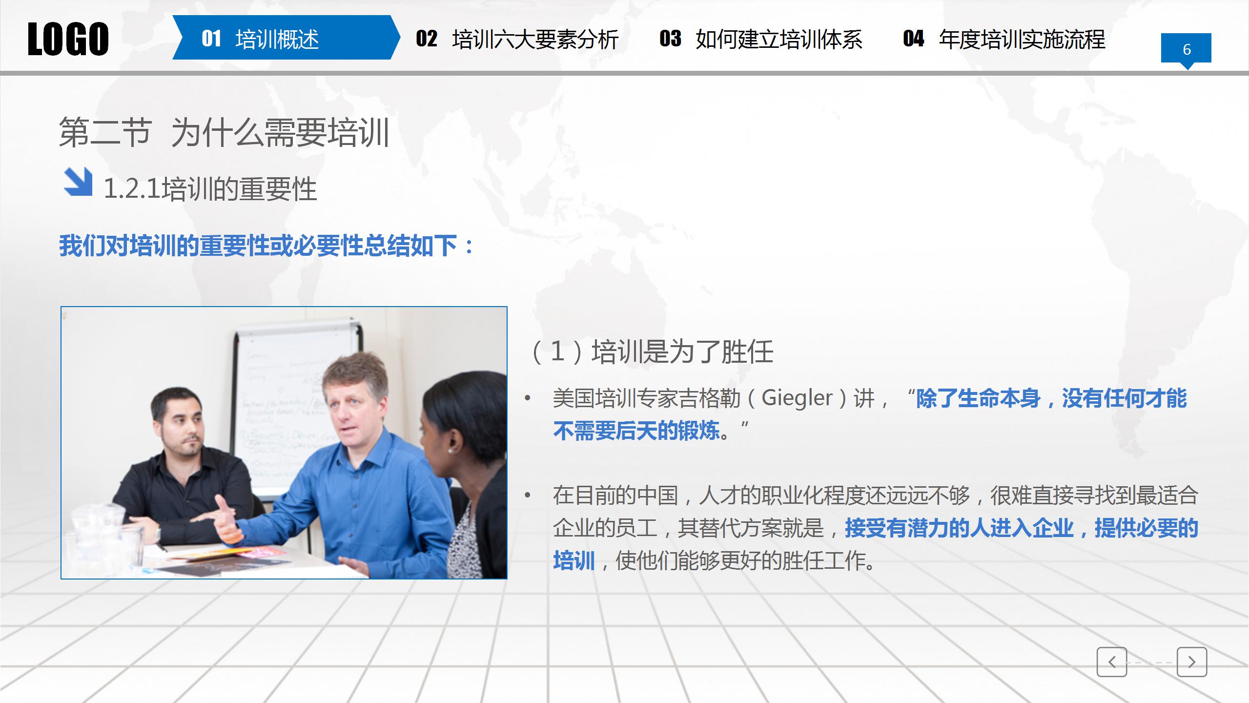 员工入职关于工作责任的PPT模板