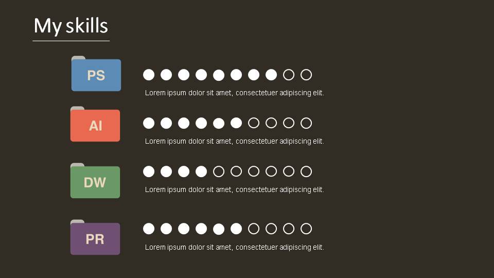 商务欧美风个人简历ppt模板