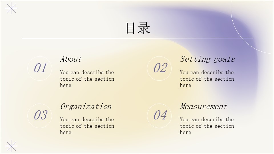 图片[2]-磨砂感晕染商务通用PPT模板-聚给网